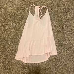 Hollister Pink Flowy Tie Tank Top